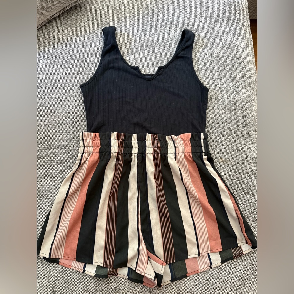 Striped Tank Top romper